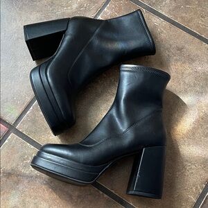 Wild Fable Black Heeled Boots